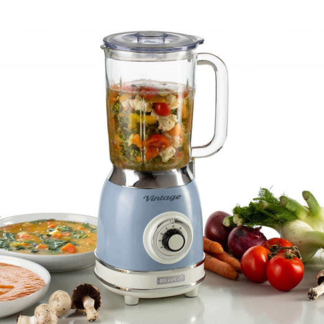 Ariete Vintage Blender with Glass Cup 1000W