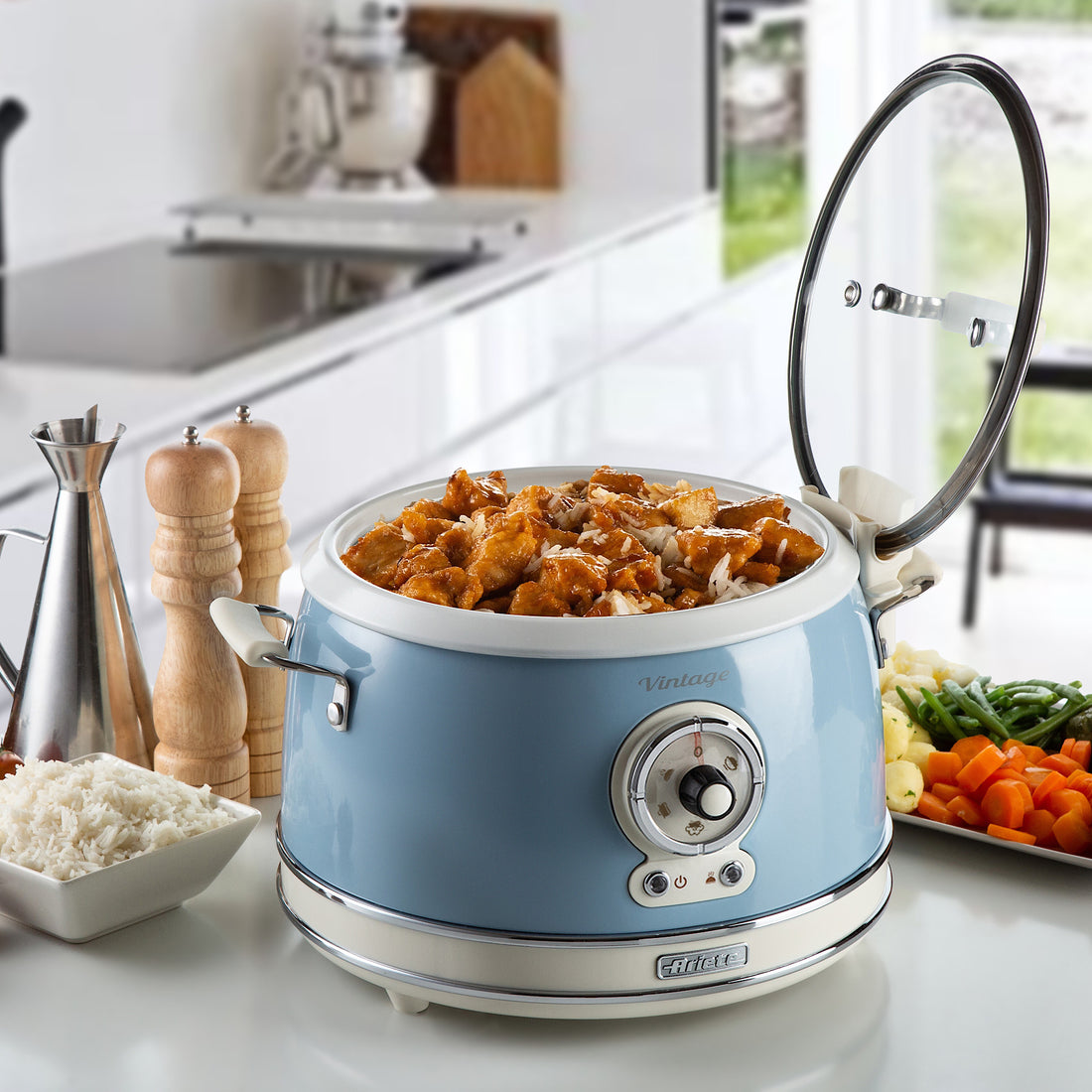 Ariete Vintage Rice & Slow Cooker Steam Cooking 700W