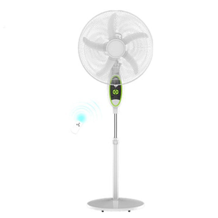 JTC Rechargeable Stand Fan – 16" Fan with Remote & LED Lights