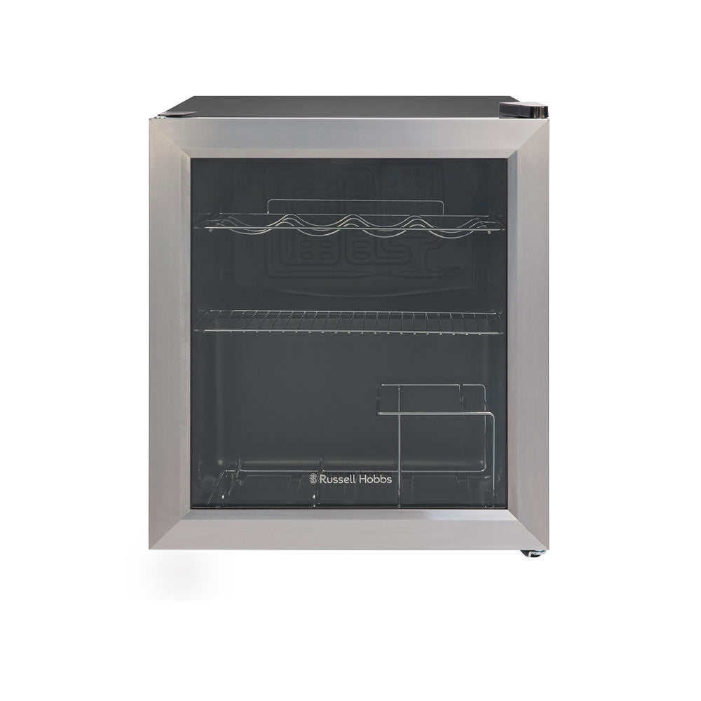 Russell Hobbs Stainless Steel Glass Door Cooler