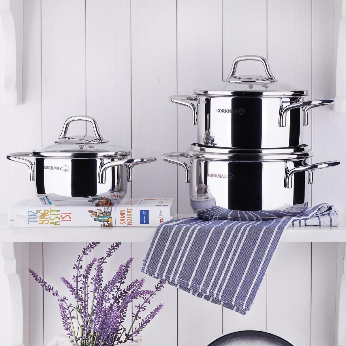 Korkmaz Perla 24X12 Cm Pot 5.5L