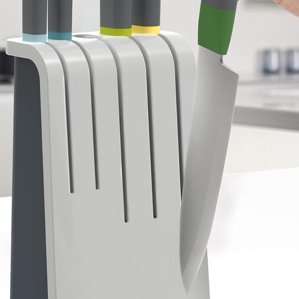 Joseph Joseph Duo 5-Piece Knife Block Set - Opal / Grey - 10560