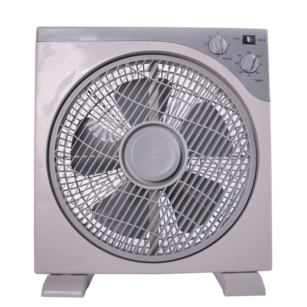 Wave Box Fan 12 Inch 3 Speed 40W Grey
