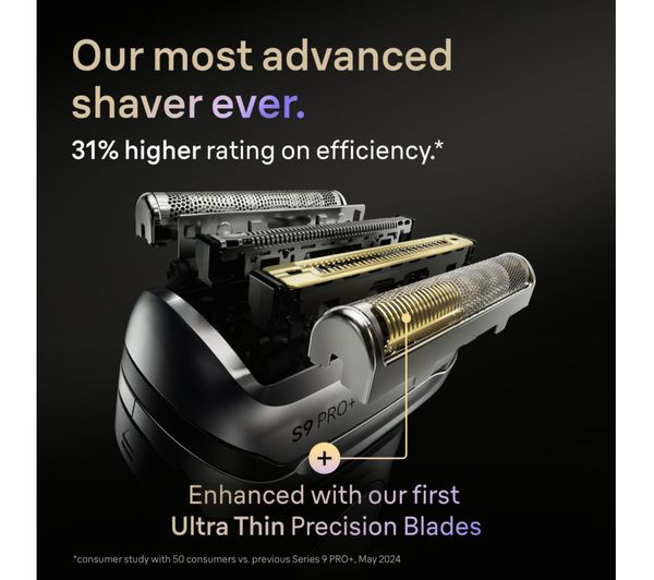 Braun Series 9 Pro+ 9610S Electric Shaver Protrimmer Wet & Dry Matte Black