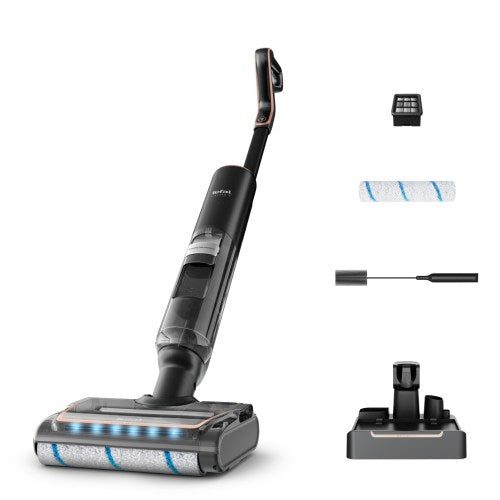 Tefal X-Clean 7 Wet & Dry Vacuum Mop 250W 50 Min Lay-Flat Hot Air Drying Grey