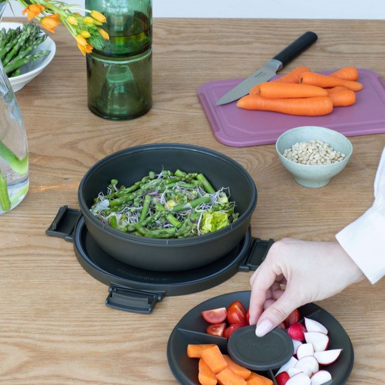 Brabantia Make & Take Salad Bowl 1.3L with Dressing Cup