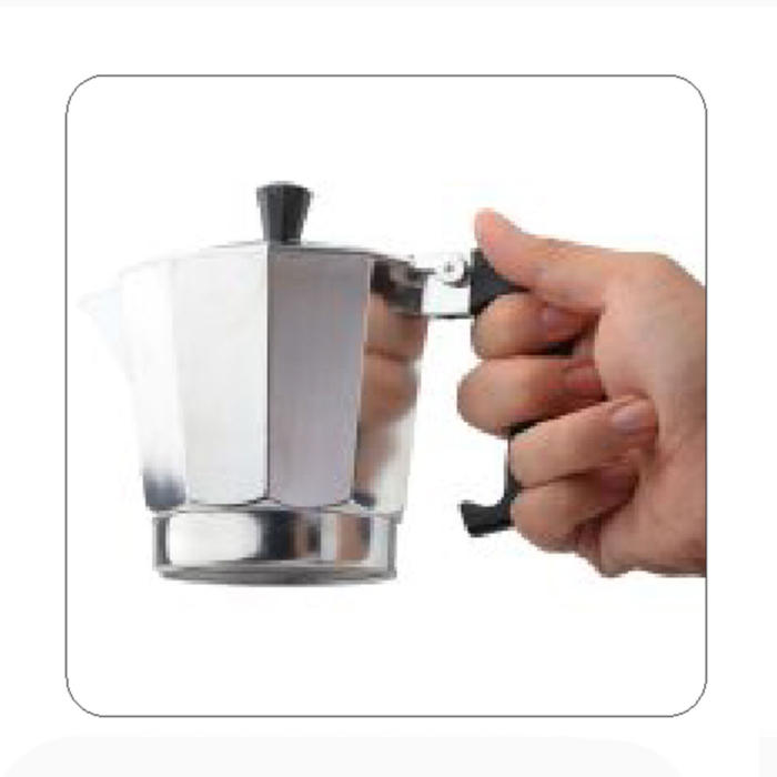 Haeger MOKA POT 12 – Aluminum Stovetop Coffee Maker | 12 Cups