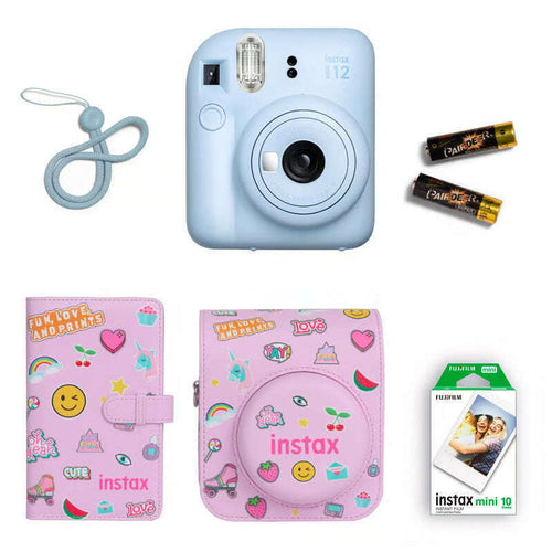 Fujifilm Instax Mini 12 Gift Box Camera Film Protective Case Album Bundle