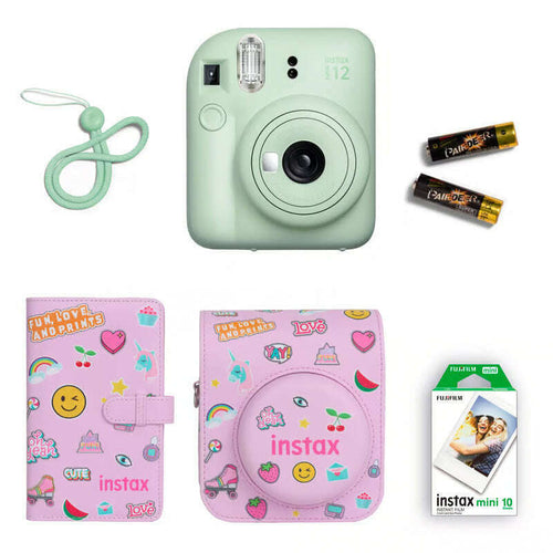 Fujifilm Instax Mini 12 Gift Box Camera Film Protective Case Album Bundle