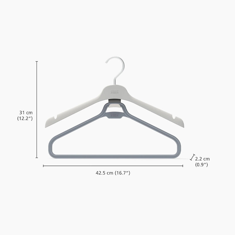 Joseph Joseph Orderly long garment hangers ecru – view 3