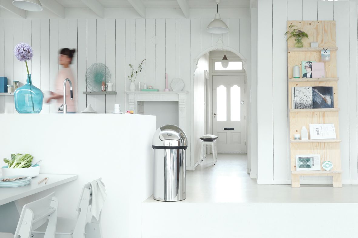 Brabantia Push Bin 60L – Brilliant Steel