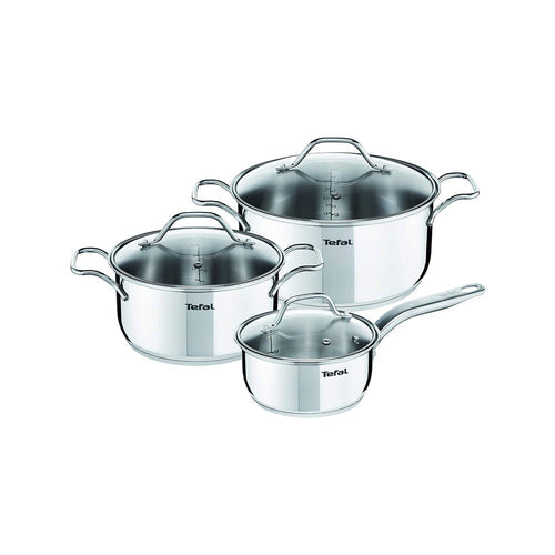 Tefal Intuition G6 6-Piece Stainless Steel Cookware Set – Saucepan & Stewpots with Lids