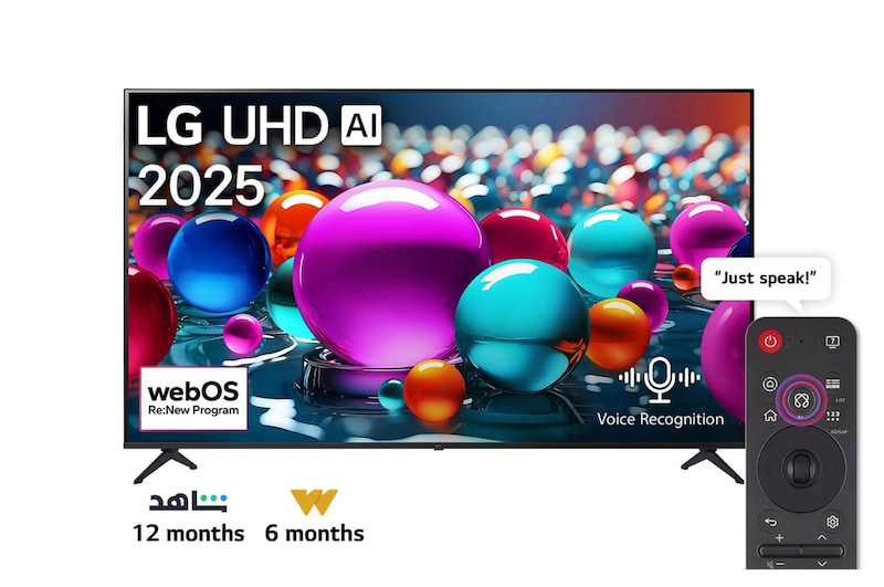 LG 65" UHD 4K Smart TV AI α5 Processor Magic Remote HDR10 Pro 2026 Model