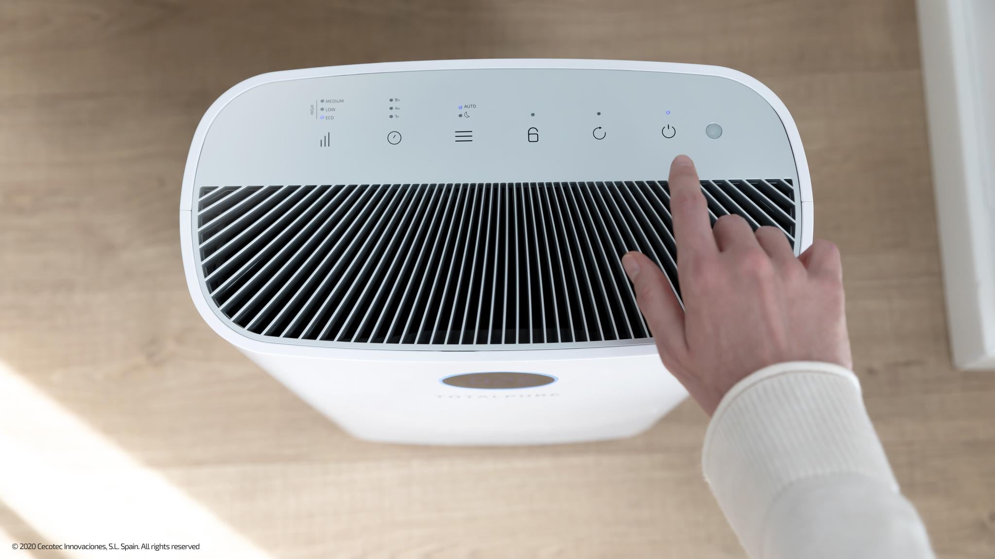 Cecotec TotalPure 2500 Connected Air Purifier 260 CADR WiFi HEPA 20W White