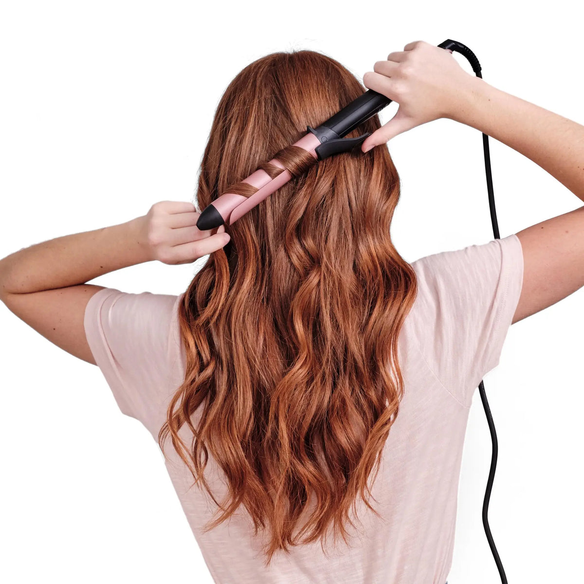 BaByliss Curling Tong C452SDE 32mm Extra-Long Barrel – Black & Rose – view 4