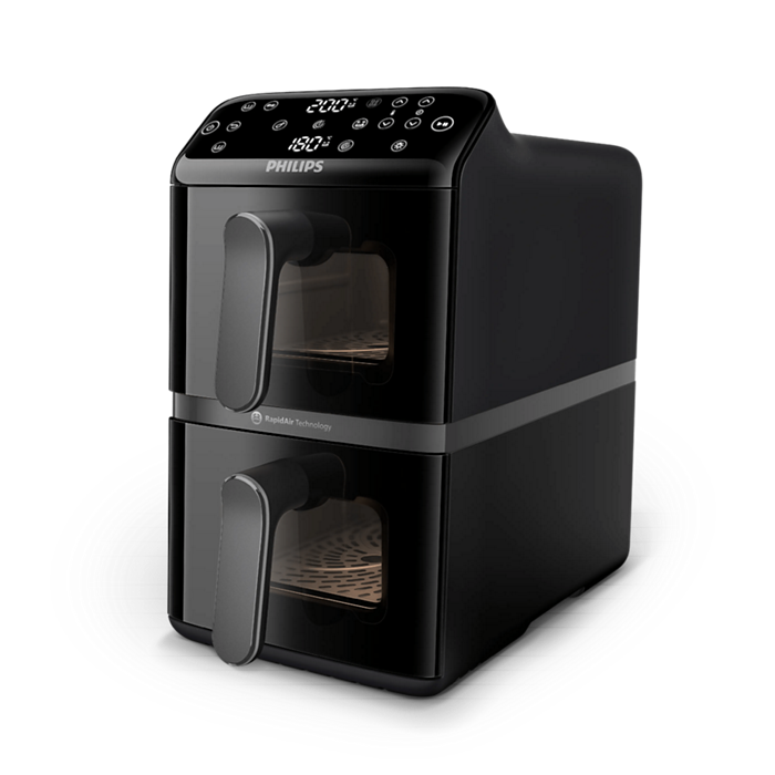Philips Airfryer NA460/00 2750W 10L Stacked Dual Basket RapidAir Oven