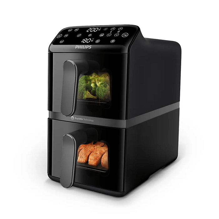 Philips Airfryer NA460/00 2750W 10L Stacked Dual Basket RapidAir Oven