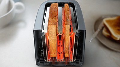 Philips HD2510 toaster with bun warmer