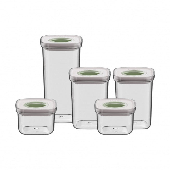 BergHOFF Leo 5-piece square Smart Seal food container set