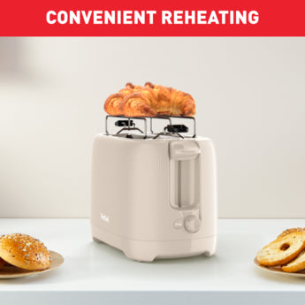 Tefal, Morning Toaster 2Slot, Fairgrey Plastic, 850W
