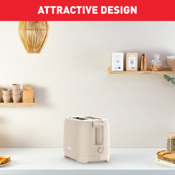 Tefal, Morning Toaster 2Slot, Fairgrey Plastic, 850W