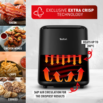 Tefal Easy Fry Max, Black, 5 Liters, Digital With 10 Presets 1550 W