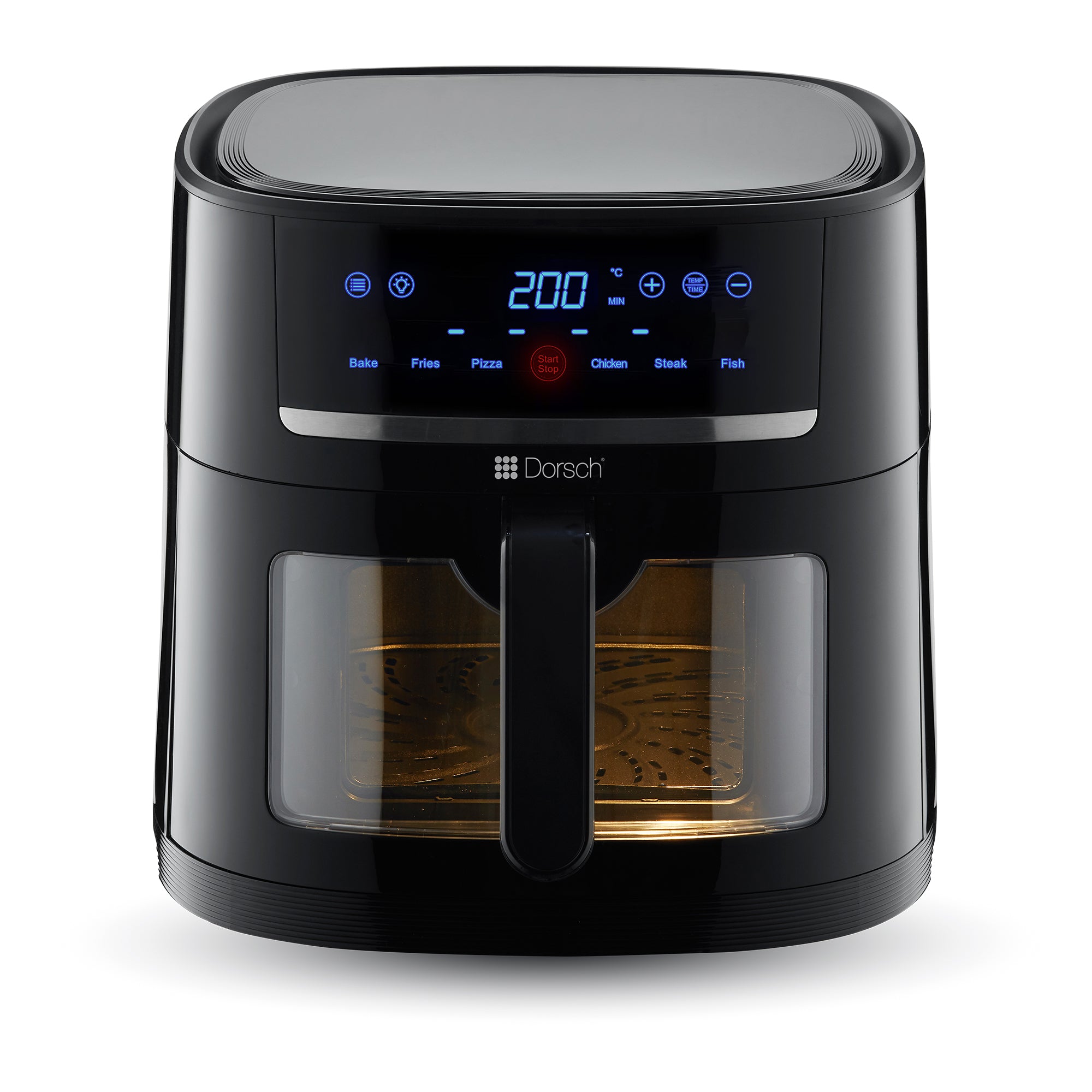 Dorsch 1800W 8L Abs Plastic Air Fryer Window Af-600 With 6 Programs